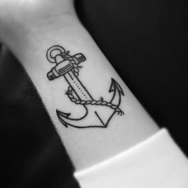 anchor art tattoo
