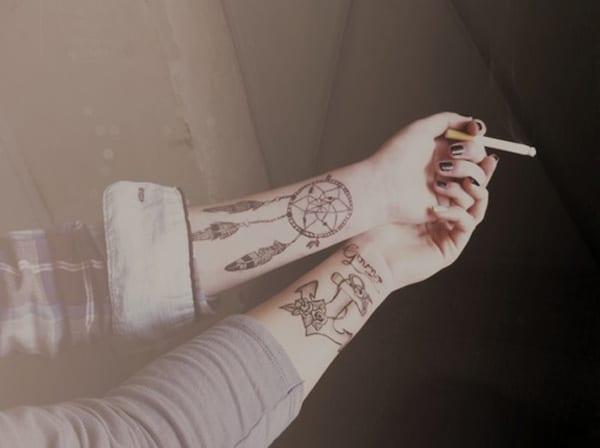 anchor tattoos on wrist