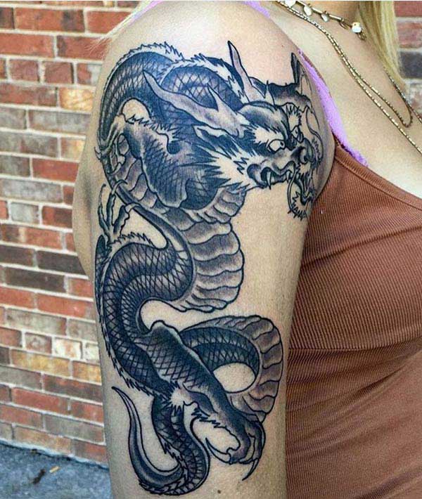 girl dragon tattoo