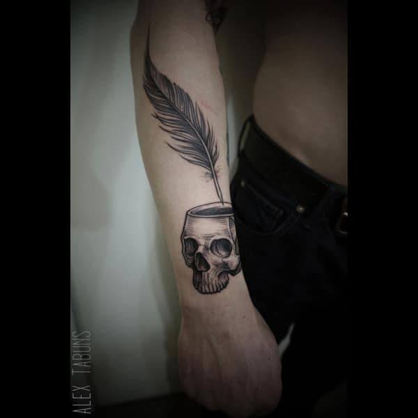 feather tattoo design