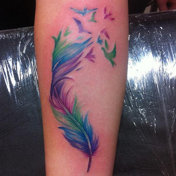 best feather tattoos