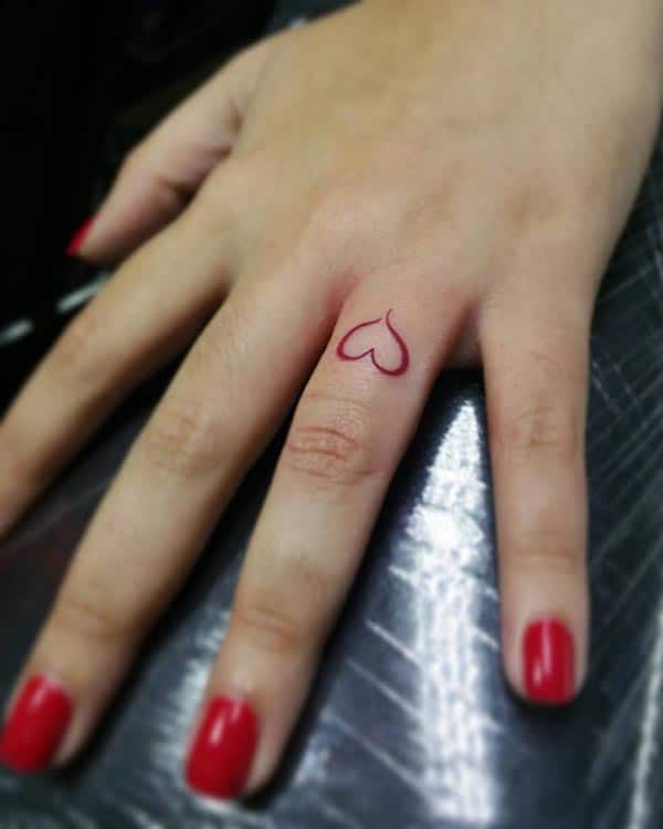 cute finger tattoos