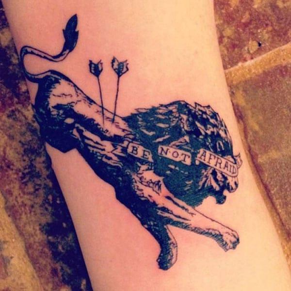 lion tattoo art