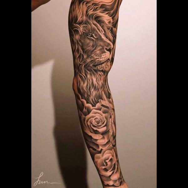 lion design tattoos
