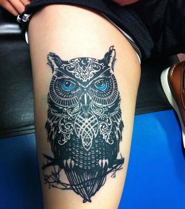 girly owl tattoos