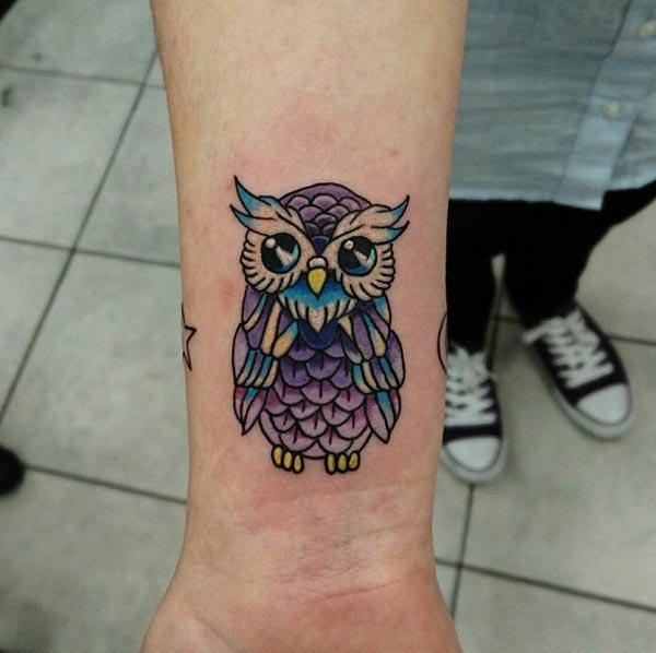 cute owl tattoos