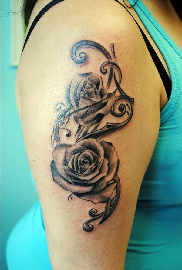 black rose tattoos