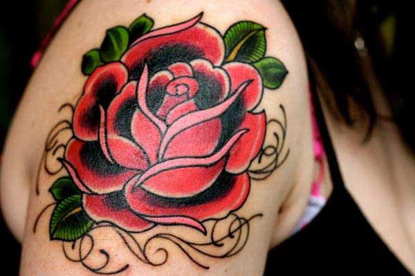 awensome rose tattoos