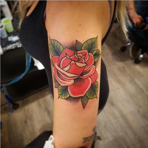 cool rose tattoos