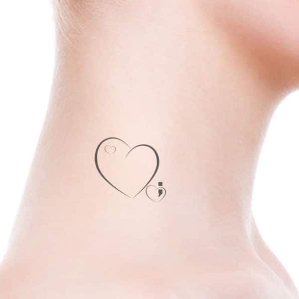 semicolon tattoo design