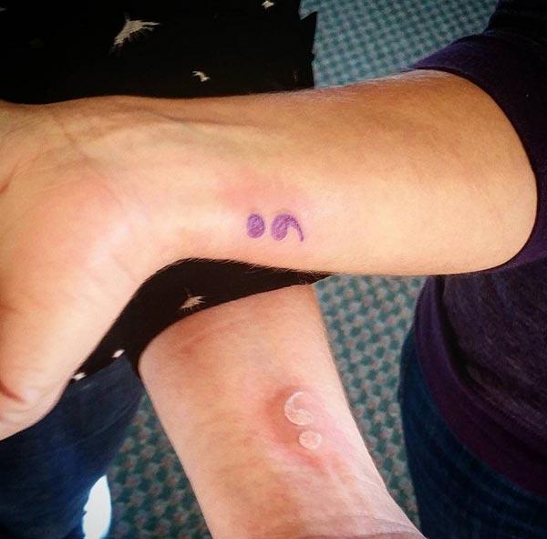 awesome semicolon tattoos
