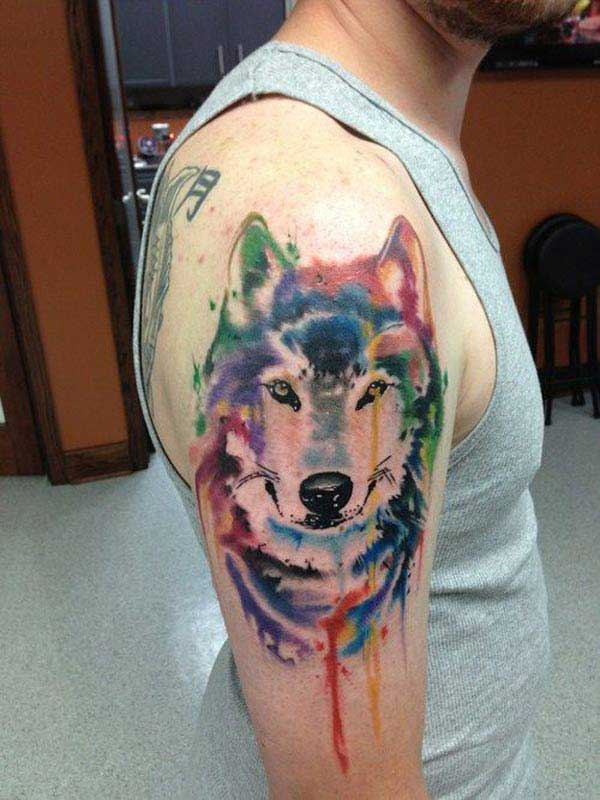 wolf tattoos for men