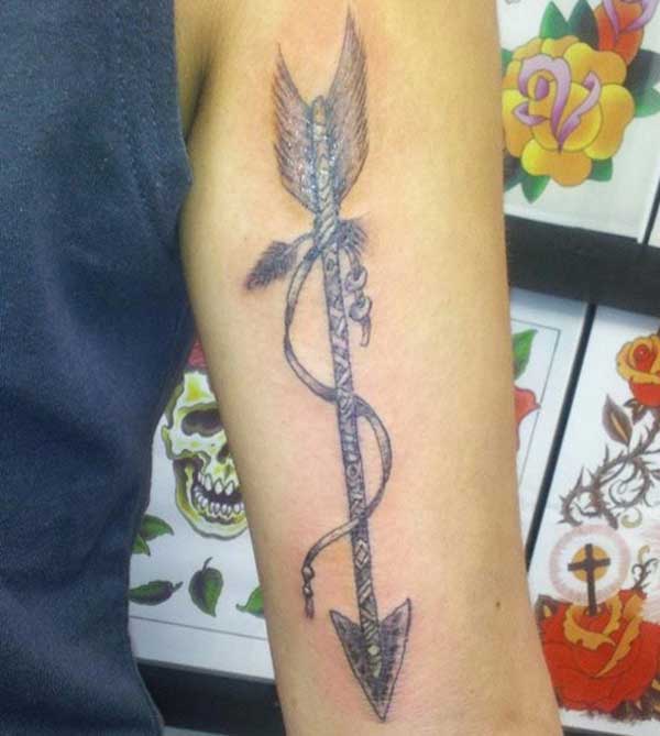 arrow tattoo on arm