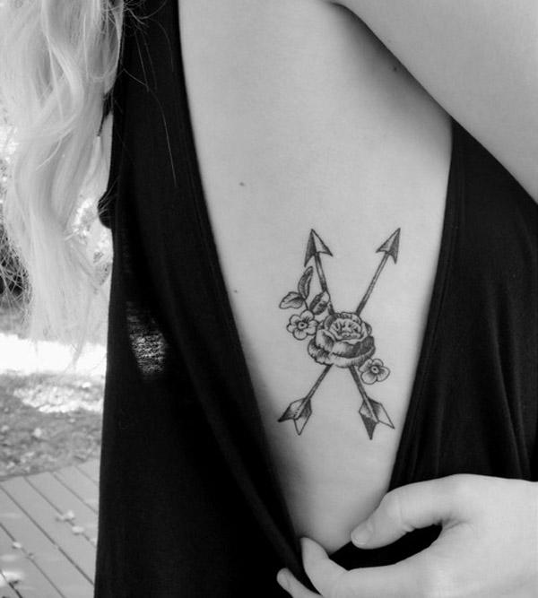 arrow tattoos on side