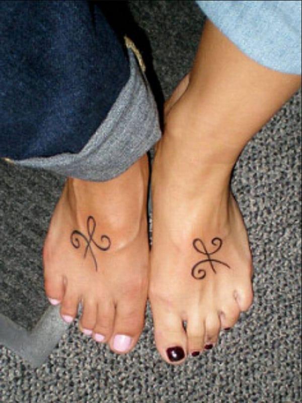 matching best friend tattoos