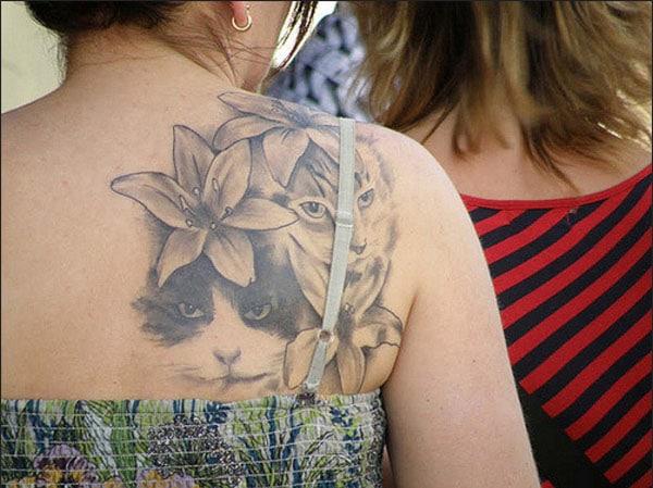 cat tattoo for ladies