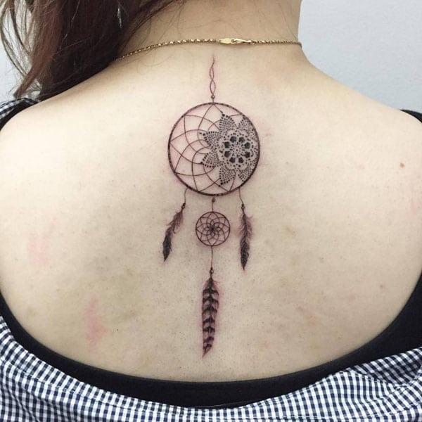 dreamcatcher tattoos for females