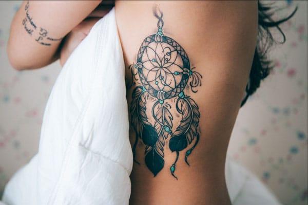 girl dreamcatcher tattoos