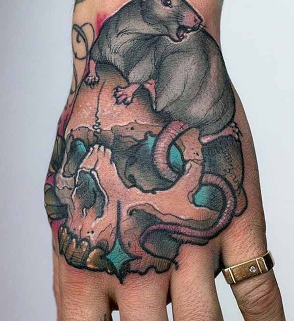 girl hand tattoos