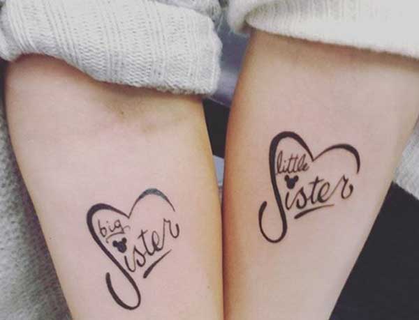 arm sister tattoos
