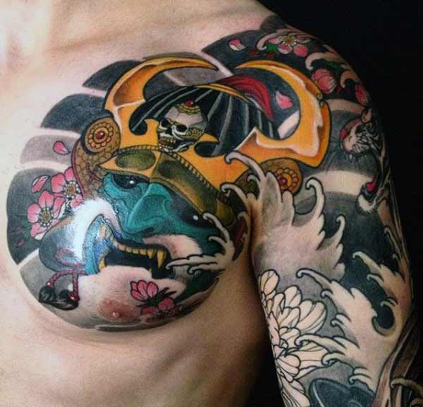 japanese chest tattoos