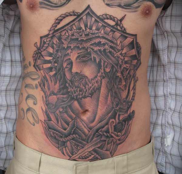 jesus face tattoo designs
