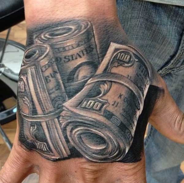 money roll tattoos
