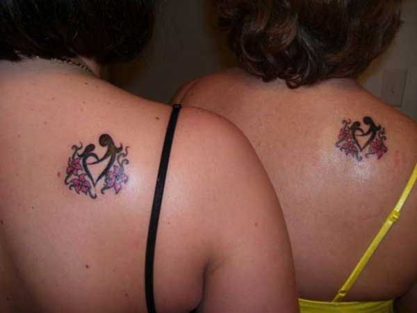 matching mother daughter tattoos