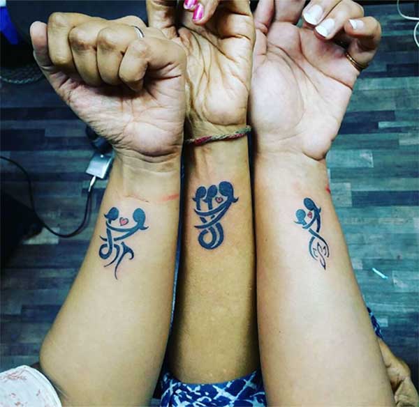 mother daughter tattoos pictures