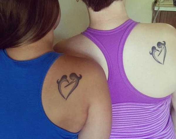 mother daughter tattoo images