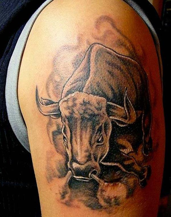 the Taurus tattoo he will show to reveal his strength