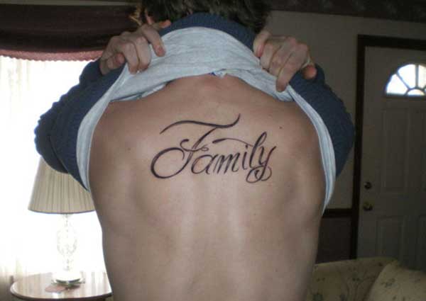 back family tattoos