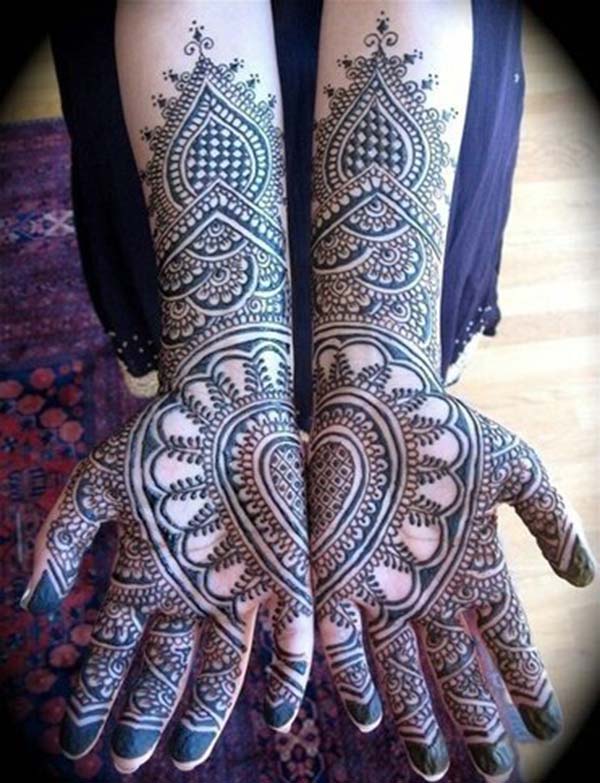 Palms Mehndi tattoo designs idea