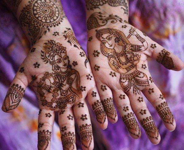 Palms Mehndi tattoo designs idea