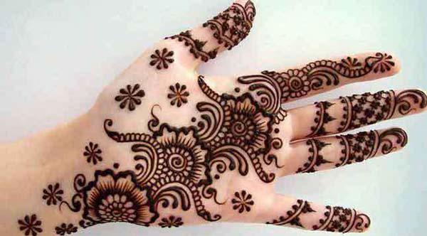 Palm Mehndi tattoo designs idea