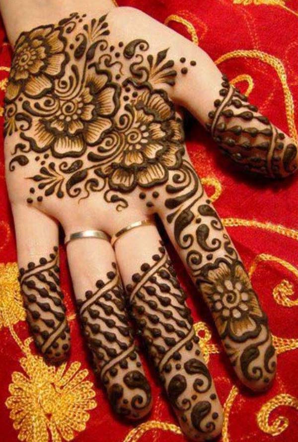 Palm Henna / Mehndi tattoo designs idea