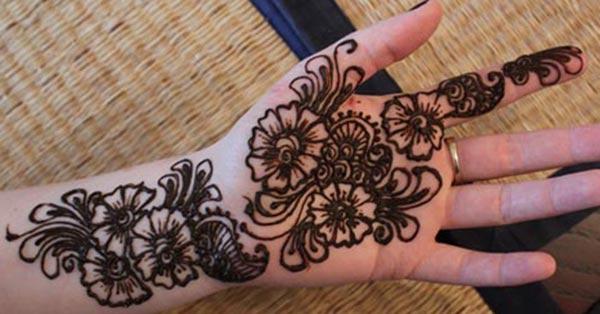 Palm Mehndi tattoo designs idea