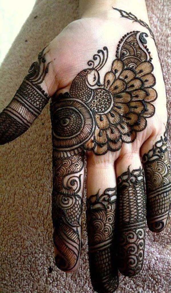 Palm Mehndi tattoo designs idea