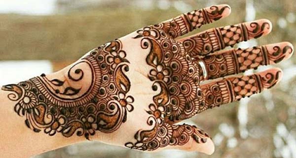 Palm Mehndi tattoo designs idea