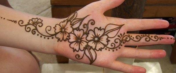 Palm Mehndi tattoo designs idea