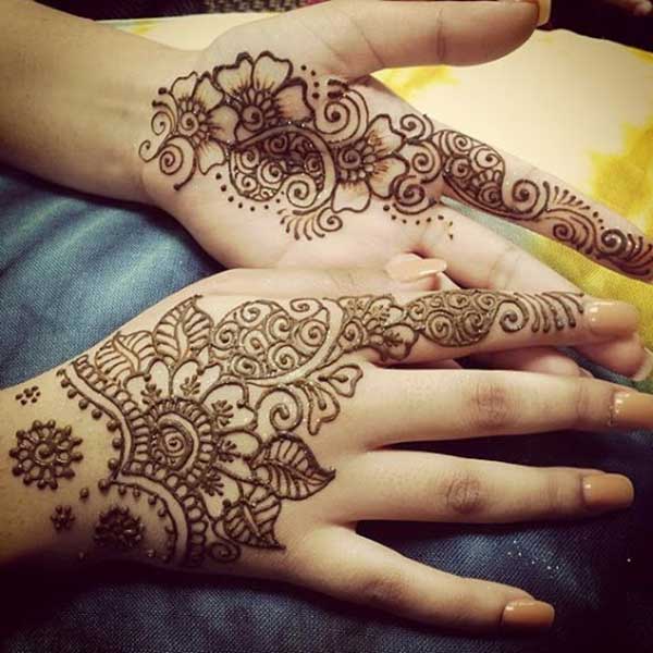 henna mehndi tattoo design for hands