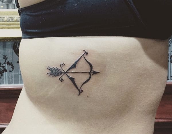 Get the stylish Sagittarius tattoo on the body for women