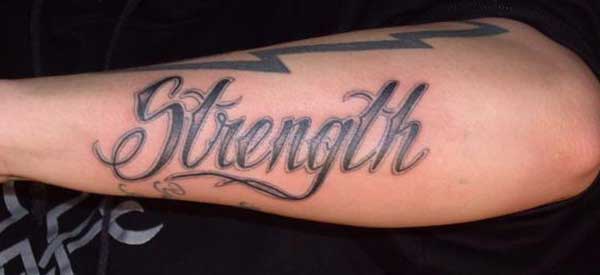 strength tattoos for men