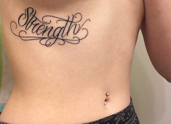 female strength tattoos