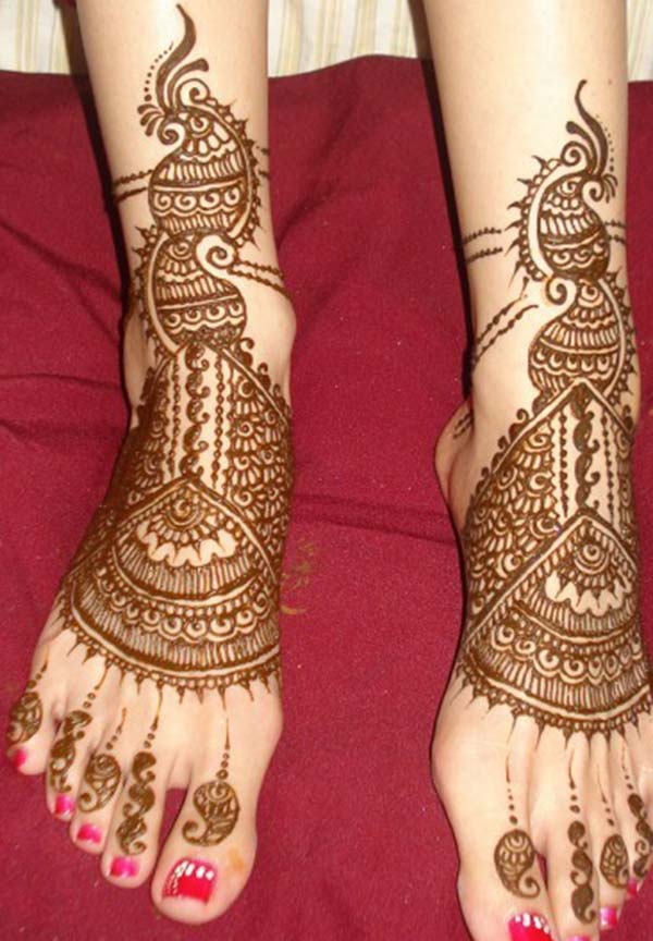 Feet Henna / Mehndi tattoo designs idea
