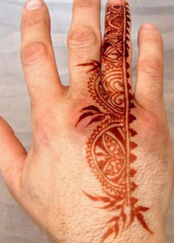 Males Mehndi tattoo designs idea