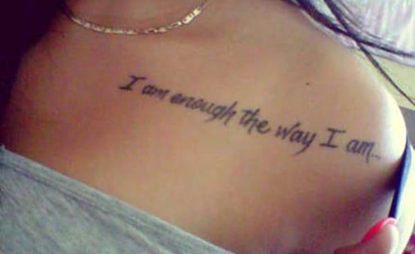 I am enough the way I am