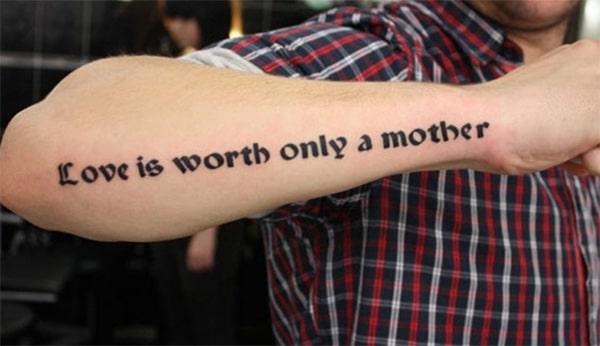 Love is worth only a mother