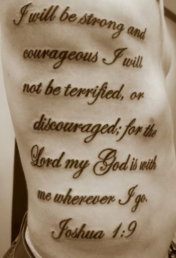 I will be strong and courageous i will not be terrified