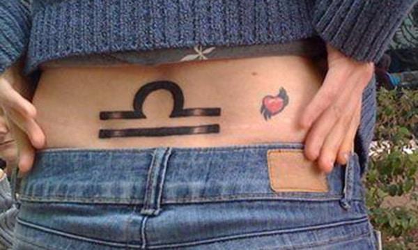 This is a very famous Libra tattoo idea for girls